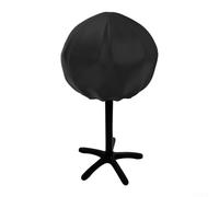 Housse de protection pour barbecue circulaire Oxford 210D, 50 x 46 cm, imperméable, protection contre la pluie, la poussière, pour grils électriques, jardin, terrasse, bouclier (noir)