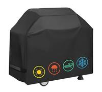 Housse de Protection pour Barbecue d'extérieur, résistante à l'eau et à la poussière, Couverture complète en PVC pour la Protection des Meubles d'extérieur, Noire