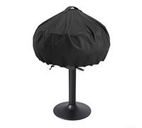 Housse de protection pour barbecue électrique pour mini barbecues ronds - Oxford 420D imperméable, coupe-vent, résistant aux UV, avec sac de rangement, 49,5 cm de diamètre