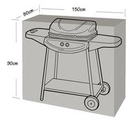 Housse de protection pour barbecue et plancha 150x80x90cm WERKA PRO