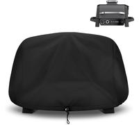 Housse de protection pour barbecue Ninja Outdoor Grill OG700 OG701 OG751 Series - Résistante et imperméable - Avec poche intérieure - Fermeture élastique et cordons de serrage - Noir