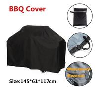 Housse de protection pour barbecue - POPSPO - 145x61x117cm - Étanche - Polyester - Noir