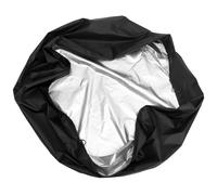 Housse de Protection pour Barbecue Rond, Grosse Taille, Oxford Noir | Couverture Intégrale, Anti Vent Neige Gel UV et Fientes, Rangement Facile, Patio et Camping