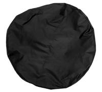 Housse de Protection pour Barbecue Rond, Toile Oxford Noir Grosse Taille | Couverture Intégrale, Rangement Facile et Dissipation Thermique, pour Table Extérieure Ronde et Foyer