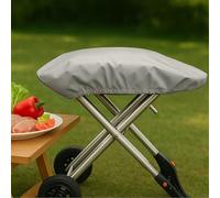 Housse de protection pour barbecue Weber 9010001 Traveler - Étui de protection robuste 600D étanche pour barbecue, organiseur de rangement pour accessoires de cuisine en plein air (gris)