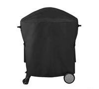 Housse de protection pour barbecues Weber série Q1000 et Q2000, conçue pour protéger de la poussière, de l'eau et de la lumière du soleil pour les environnements extérieurs (diamètre 76 x 91 cm)