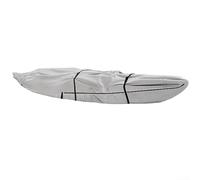 Housse de protection pour bateau, kayak, canoë, utilisation intérieure et extérieure, imperméable, résistante au soleil et aux UV, tissu Oxford 420D UPF 50+ revêtement argenté réfléchissant (4 m)