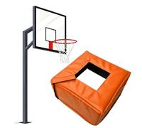 Housse de protection pour bâtons de basket-ball carrés et ronds, rembourrage de protection épais pour la sécurité extérieure et intérieure, 20,3 x 20,3 cm