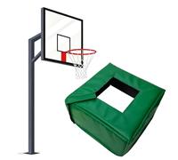 Housse de protection pour bâtons de basket-ball carrés et ronds, rembourrage de protection épais pour la sécurité extérieure et intérieure, 20,3 x 20,3 cm