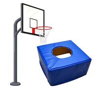 Housse de protection pour bâtons de basket-ball carrés et ronds, rembourrage de protection épais pour la sécurité extérieure et intérieure, 20,3 x 20,3 cm