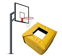 Housse de protection pour bâtons de basket-ball carrés et ronds, rembourrage de protection épais pour la sécurité extérieure et intérieure, 20,3 x 20,3 cm