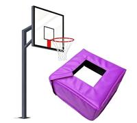 Housse de protection pour bâtons de basket-ball carrés et ronds, rembourrage de protection épais pour la sécurité extérieure et intérieure, 20,3 x 20,3 cm