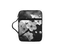 Housse de protection pour Bible avec imprimé fleurs de cerisier pour femmes et filles, avec poignée pour Bible de taille standard