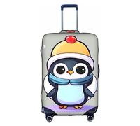 Housse de protection pour boîte de voyage avec empreintes de pattes de chien, housse de protection pour valise de 45,7 à 81,3 cm, housse de valise, Imprimé pingouin mignon, S
