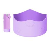 Housse de protection pour bouteille d'eau - Base en silicone antidérapante pour bouteilles - Protecteur confortable avec motif nœud pour hommes, femmes, jeunes et adolescents