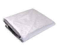 Housse de Protection pour Brasero,Housse Barbecue Housse de Protection imperméable for Table Foyer extérieur carré 210D, for au Propane, for Meubles, canapés et chaises(Silver,102x102x51cm)