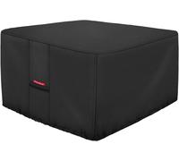 Housse De Protection Pour Brasero ¿ Imperméable 600d Robuste ¿ Housse De Table Carrée Noire ¿ 81,3 X 81,3 Cm