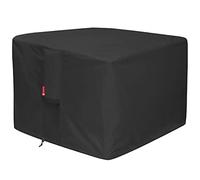 Housse de protection pour brasero - Imperméable 600D robuste - Housse de table carrée noire (carrée - 71,1 x 71,1 x 63,5 cm (L x l x H)