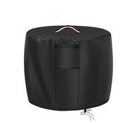 Housse de protection pour brasero, imperméable, coupe-vent, résistant UV, résistant à la déchirure, en tissu Oxford 420D, pour brasero (61 x 69/84 x 76/91 x 86 cm) - Noir