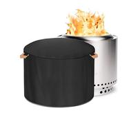 Housse de protection pour brasero Solo Stove, housse de brasero ronde pour l'extérieur, résistante aux UV, panier à feu en tissu sans fumée (Ranger - 45D x 38H)