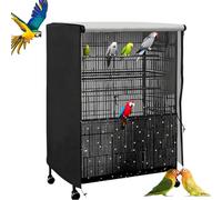 Housse de Protection pour Cage à Oiseaux - Écharpe D'enveloppement Universelle Réglable Imperméable | Housse de Bâton d'oiseau | pour Perroquet Perruche Canari Sommeil Nid Salon Maison