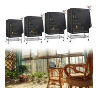 Housse de protection pour cage à oiseaux fabriquée à partir de tissu Oxford 210D respirant, offrant une protection imperméable et anti-poussière pour les cages mesurant 48 x 48 x 102 cm (48 x 48 x 102