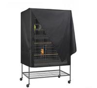 Housse de protection pour cage à oiseaux, tissu Oxford 210D, imperméable et réglable, pour une bonne circulation de l'air, 30 x 30 x 5 (97 x 61 x 122 cm)