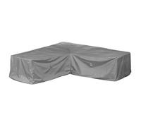 Mehr Garten Housse de Protection pour canapé d'angle de Jardin | 255 x 255 x 80 cm | Polyester tissé Oxford 600D, Couleur : Gris