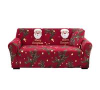 Housse de protection pour canapé imprimée en polyester doux avec Père Noël | Housse de canapé pour canapé pour enfants | Housse de protection pour canapé