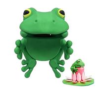 Housse de protection pour canette, motif grenouille, protection de boisson imprimée 3D, décoration compacte avec construction robuste, système de fête en plein air avec design doux, aide de voyage