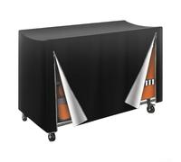 Housse de protection pour chaise pliante Oxford 210D étanche UV anti-poussière Housse de rangement avec fermetures éclair et cordon de serrage pour VEVOR, noir