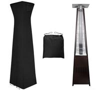 Housse de protection pour chauffage de terrasse avec fermeture éclair intégrale, tissu Oxford imperméable et résistant à la poussière avec grille d'aération, convient pour chauffe-torches pyramidaux