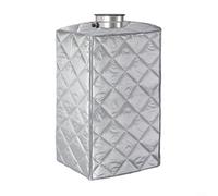 Housse de protection pour chauffe-eau sans réservoir d'extérieur avec fermeture éclair, résistante aux intempéries et à la poussière, pour chaudière murale, veste argentée isolée, 75 x 49,1 x 35,6 cm