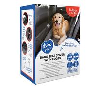 Housse de protection pour chien avec bord-siège arrière Duvoplus Noir 147x99x12 cm