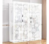 Housse de Protection pour Cintre Suspendu, Porte-vêtements Transparent, Cache-poussière, Plusieurs Tailles, for Porte-Manteaux à Tige Simple et Double(150 * 95 * 150cm)