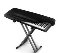 Housse de protection pour clavier de piano électronique, noire, 88 touches, avec cordon de serrage pour protéger le clavier de piano électronique, 135 x 30 x 16 cm