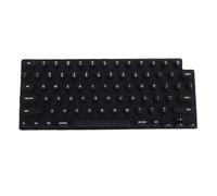 Housse de Protection pour Clavier en Silicone Doux et Confortable pour Ongles Longs OS X Laptop Pro 14 Pro 16 Air 13 Air 15 modèles 2021 à 2024 (Noire)