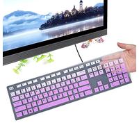 Housse de protection pour clavier sans fil Dell KM636 et clavier filaire Dell KB216 Violet ombré.