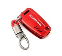Housse de protection pour clé de moto Lanyard Key Pour Ducati Multistrada 950 1260 S MTS 2017-2025, Coque Et Porte-clés CNC Clé De Moto(Ww-7)