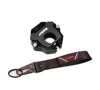Housse de protection pour clé de moto Lanyard Key Pour Hon@&da CBR600RR CBR1000RR CBR500R CBR600F CBR 650R 600RR 1000RR 250RR Moto CNC Étui À Clés Coque Porte-clés(A Set-Black)