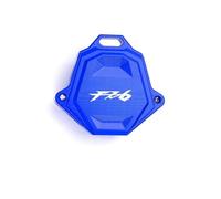 Housse de protection pour clé de moto Lanyard Key Pour Ya&maha FZ1 FZ6 FZ8 N FZ-1N FZ6N FZ8N Accessoires De Moto Décoration Etui Clés Coque Porte-clés En Aluminium(FZ6-Blue)