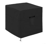 Housse de protection pour climatiseur central extérieur en tissu Oxford 420D imperméable pour une utilisation toute l'année avec ourlet élastique et grille d'aération pour éviter l'humidité Ajustement