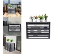 Housse de protection pour climatiseur d'extérieur avec grille inclinée à 45° pour une circulation de l'air libre - Installation facile pour les unités extérieures