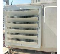 Housse de protection pour climatiseur - Empêche le soufflage direct pour les unités extérieures, déflecteur de grille en acier inoxydable