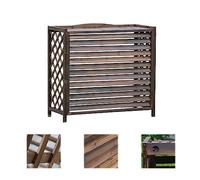Housse de protection pour climatiseur extérieur - Clôture décorative en bois massif pour unité de climatisation, poubelle, grille en bois extérieur