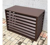 Housse de protection pour climatiseur extérieur en aluminium - Clôture d'intimité pour toutes les saisons - Protection durable pour une utilisation toute l'année