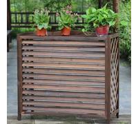 Housse de protection pour climatiseur extérieur en bois massif durable pour pompe à chaleur et condensateur