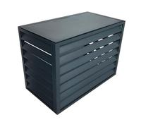 Housse de protection pour climatiseur extérieur - Protection contre les intempéries pour unités de condensateur, panneaux de clôture en aluminium et boîtier de poubelle, design élégant et résistant