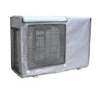 Housse de Protection pour Climatiseur Extérieur, Tissu Oxford 600D, Protection Contre La Condensation et La Condensation pour Pompe à Chaleur et CVC avec Grille D'aération(Gray,85x35x58cm)