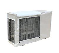 Housse de Protection pour Climatiseur Extérieur, Tissu Oxford 600D, Protection Contre La Condensation et La Condensation pour Pompe à Chaleur et CVC avec Grille D'aération(White,90x38x62cm)